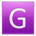 Letter G Pink Emoticon