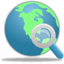 Search Globe Emoticon